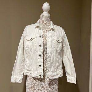 GUC - Lucky Brand XL - White Tomboy Trucker Jean Jacket